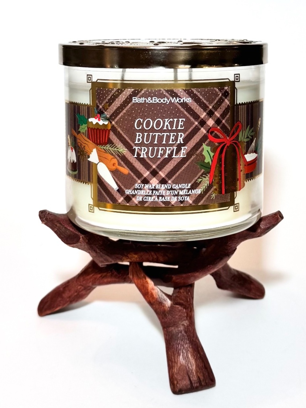 COOKIE BUTTER TRUFFLE 3 Wick Candle - Picture 1 of 3